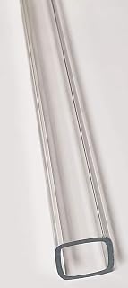 2 Pc Square 1/2" x 1/2" OD x 3/8" ID x 12" Inch Long Clear Extruded Acrylic Plexiglass Tube - 1/16" Wall