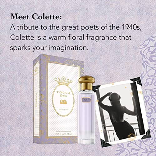 Tocca Women's Eau De Parfum, Colette - Warm Floral, Bergamot, Sandalwood, Pink Peppercorn - Hand-Finished Bottle, 0.68 Oz. (20 Ml) #TOP3