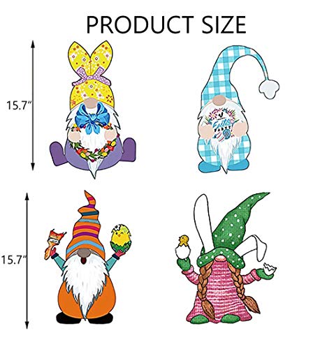 Funny Easter Gnomes Peep Yard Sign With Stakes Large Lawn Signs Bunny Gnomes Outdoor Decorations Rabbit Chick Peeps Yard Plastic Sign Eggs Daisy For Garden Patio Home Wall Decor Walkway (8Pc Gnome) #TOP2