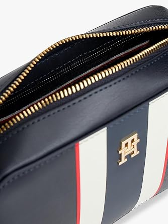 Tommy Hilfiger TH Latam Corporate Omuz Çantası, Standart, AW0AW18317, Gözyüzü Mavisi, Kadın