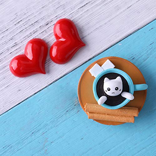 Cool Lemon Funny Cute Set Of 6 3D Coffee Cats Strong Refrigerator Fridge Magnets Sticker, Kitchen Office Decoration For Whiteboard, Notes, Calendar, Notepad Gift For Kids Toddlers Adults Baby #TOP6