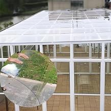 Polycarbonate Sheets, Clear Greenhouse Roofing Panels, Cuttable PC Endurance Board,Roofing Cladding, UV Rainproof Roof Cover, for Outdoor Glazing Panels Replacement Shed Panel2x16.4ft