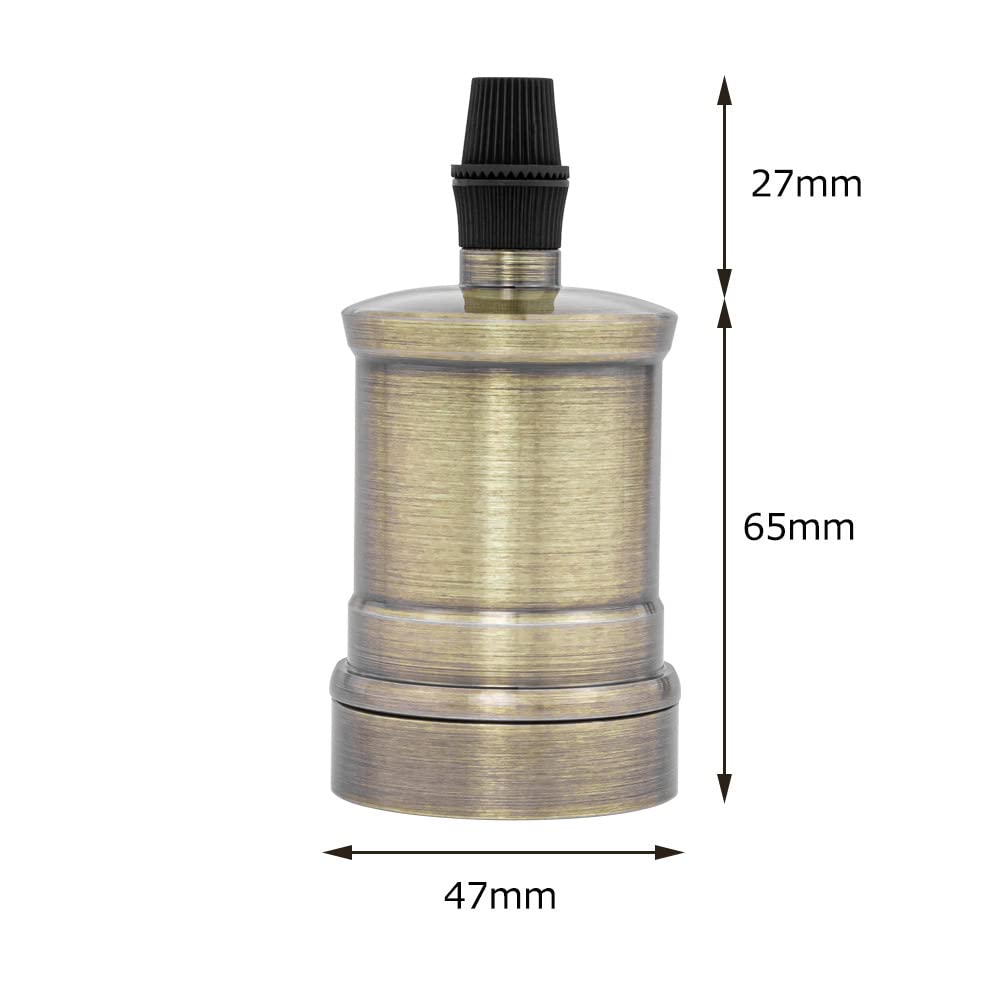 4pcs Light Socket Lamp Holder E26 Edison Bulb Socket High Temperature Resistant Lamp Converter Lamp Adapter Converter Base Compatible for Light Fixture(Bronze)