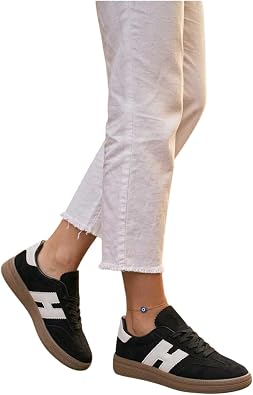 Kad n Siyah Beyaz S et Sneaker Ayakkab