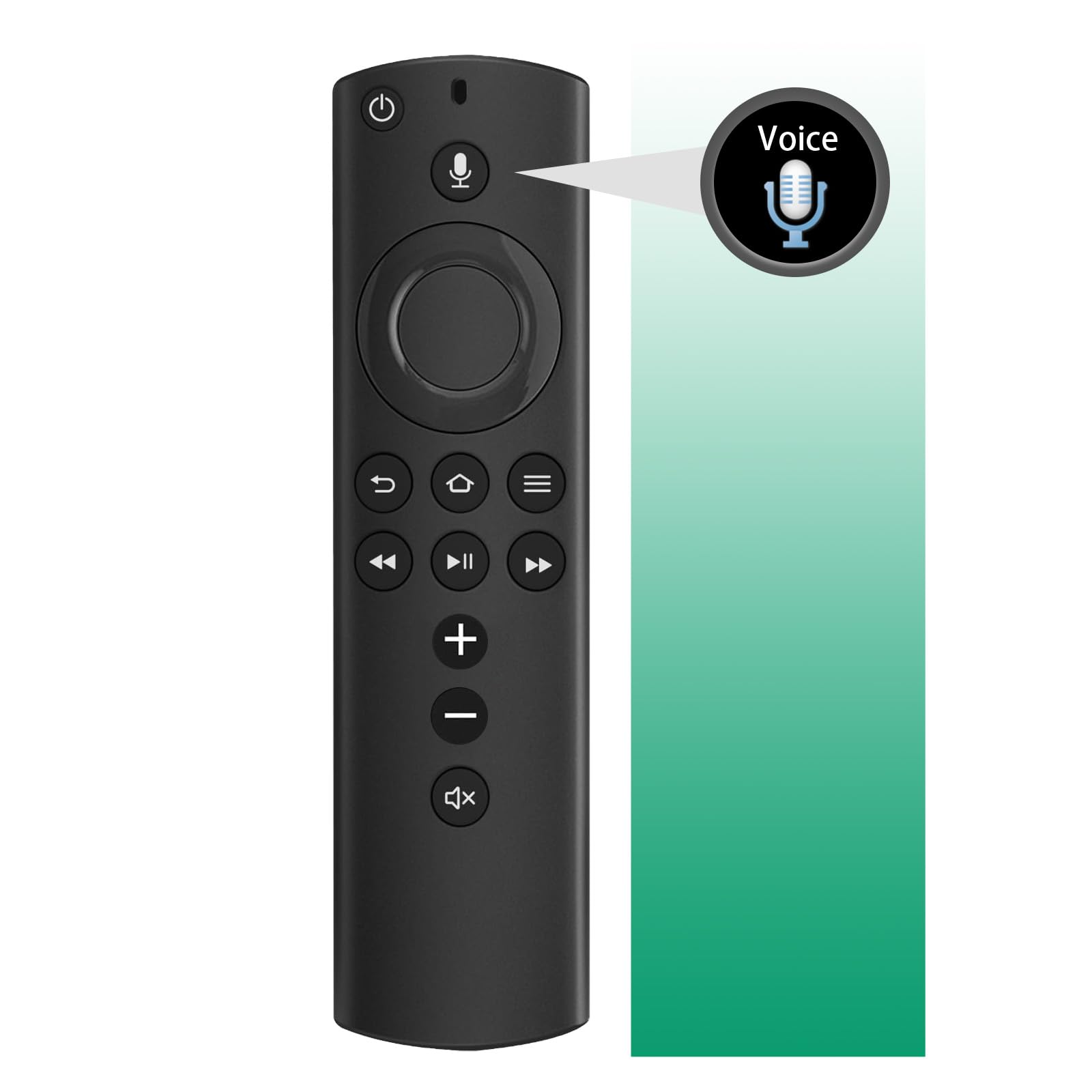 Paquete de 1 mando a distancia de repuesto por voz compatible con 2ª generación L5B83H, con Amazon Smart TV Stick (2ª generación, 3ª generación, Lite, 4K), compatible con todos los televisores