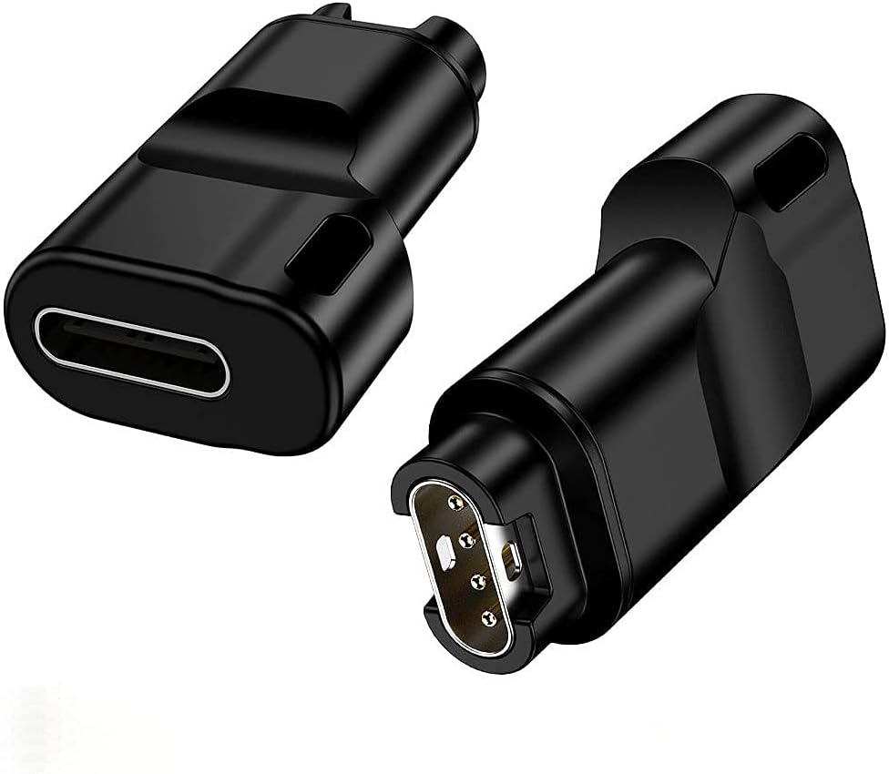Watch Charger Adapter for Garmin, Type C Charging Cable Adapter Compatible with Garmin Watch Fenix 6 6S 6X 5 5S 5X, Forerunner 745 935 and More-2pack