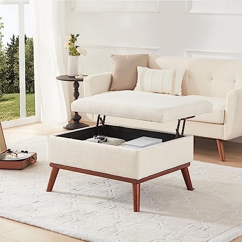 Tbfit 170 Large Ottoman With Storage, 28.3-Inch Mid Century Modern Rectangle Coffee Table thumb #2