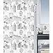 Produktbild Spirella Duschvorhang Textil Vegas Black, vers. Größen 180 x 180 cm