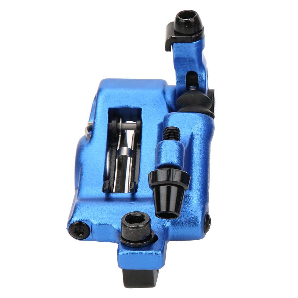 Alomejor Zacisk hamulca rowerowego, tarcza hydrauliczna, stop aluminium, nie rdzewieje, rower hydrauliczne hamulce tarczowe, dźwignia, zacisk hamulcowy, przedni, tylny zestaw hamulców (niebieski)