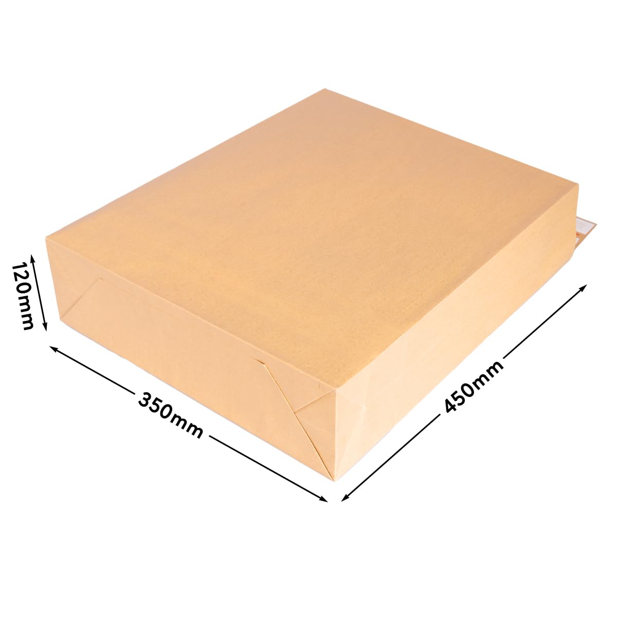 verpacking buste a soffietto 450 x 350 x 120 mm Marrone doppia striscia adesiva e filo strappabile [taglia e quantità selezionabili] buste espandibili in carta kraft 50 pezzi