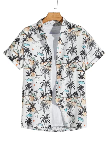 INFINITIX™ Men's Regular Fit Casual Shirt for Men,Perfect for Holiday Outings Party Beach Vacation, Gift for Husband/Boyfriend