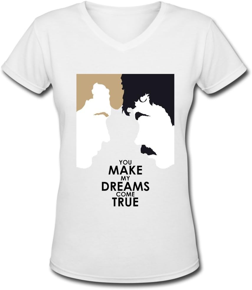 TQQ AH Popular Girl's Hall and Oates Popular Shirt Women's t Shirt White