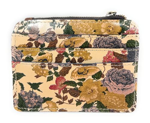 Image of Patricia Nash Leather Cassis ID Card Case Wallet, Natural