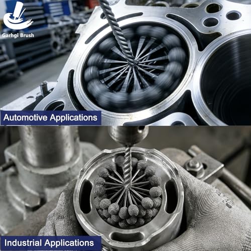 Image of Garhgi 3 Inch (76.2mm) Cyliner Hone with 120 Grit Silicon Carbide Ball | Industrial Motorcycle Automotive Engine Rotor Brake Cylinder Bore, Carbon Residues Slag Removal Deburring Surface Preparation