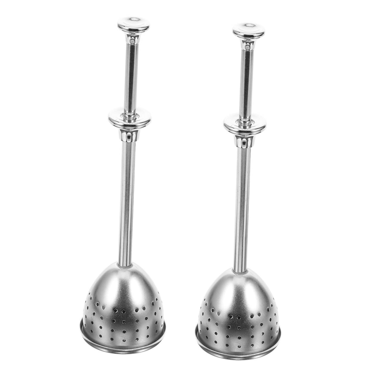 ULTECHNOVO 2Pcs Stainless Steel Tea Ball Infuser Expandable Fine Mesh Tea Strainer for Loose Tea Brewing Easy to Clean Tea Filter for Home and Office Use