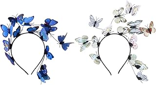 2 Pcs Borboleta Fascinators Borboleta Borboleta Borboleta Borboletas Coroa Noiva de Noiva para Adereços de Festa de