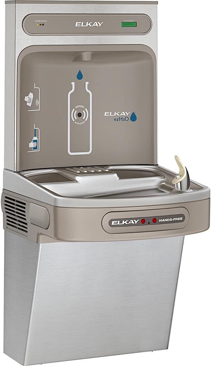 Elkay EZSG8WSSK EZH2O Bottle Filling Station and High Efficiency Water Cooler