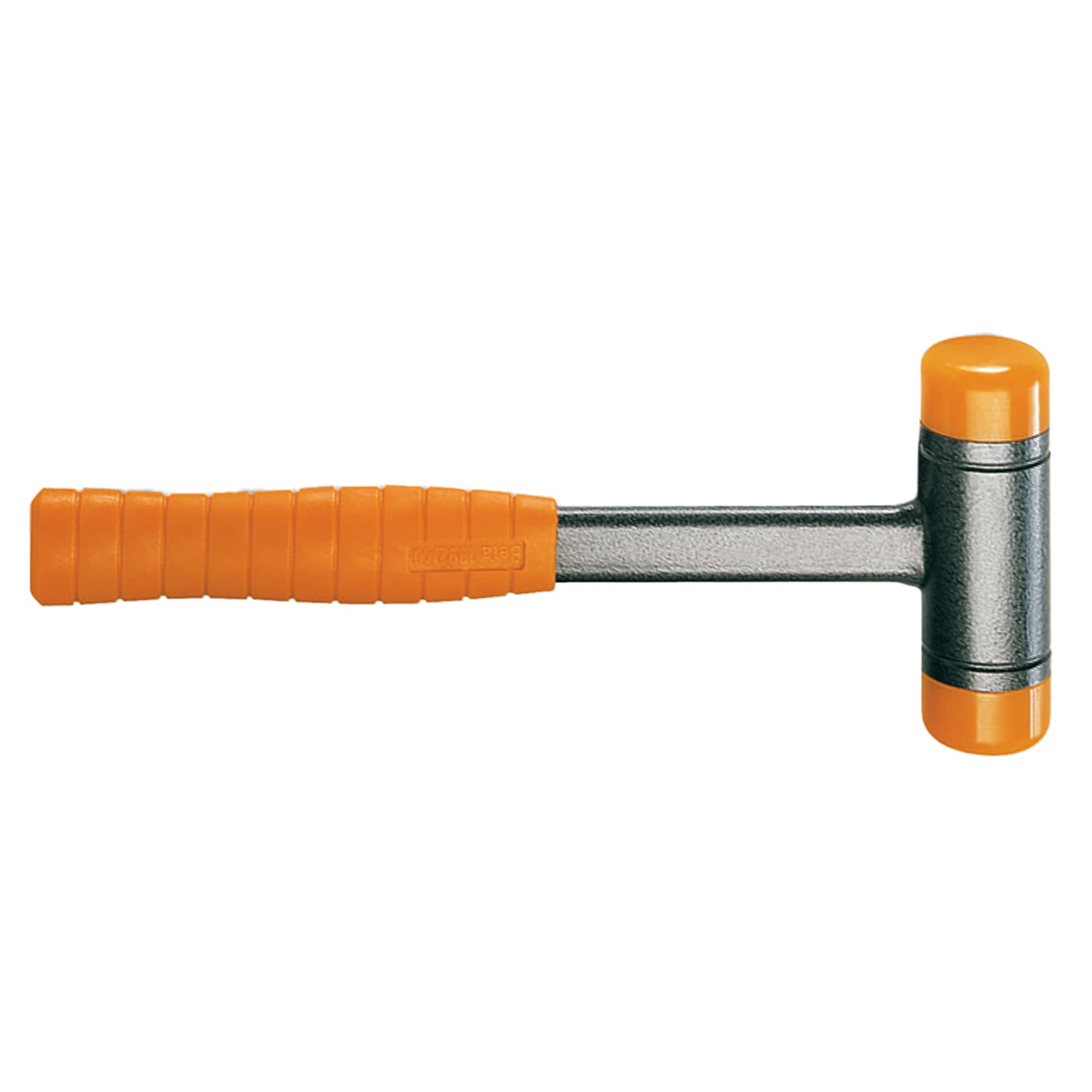 BETA - Mazzuola Antirimbalzo Professionale con Battenti Intercambiabili in Plastica 60 mm, Manico in Acciaio per Battitura Controllata e Lavorazioni Senza Rimbalzo, Serie 1392 60