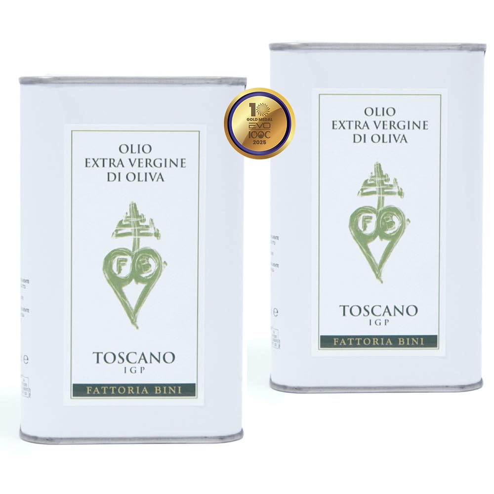Sponsored Ad - Fattoria Bini Tuscany Extra Virgin Olive Oil from Italy – 2025 Gold Award Winner, 1,000+ mg/kg Polyphenol-Rich Cold-Pressed evoo – No pesticides, Versatile for Drinking, Cooking & Finishing Use
