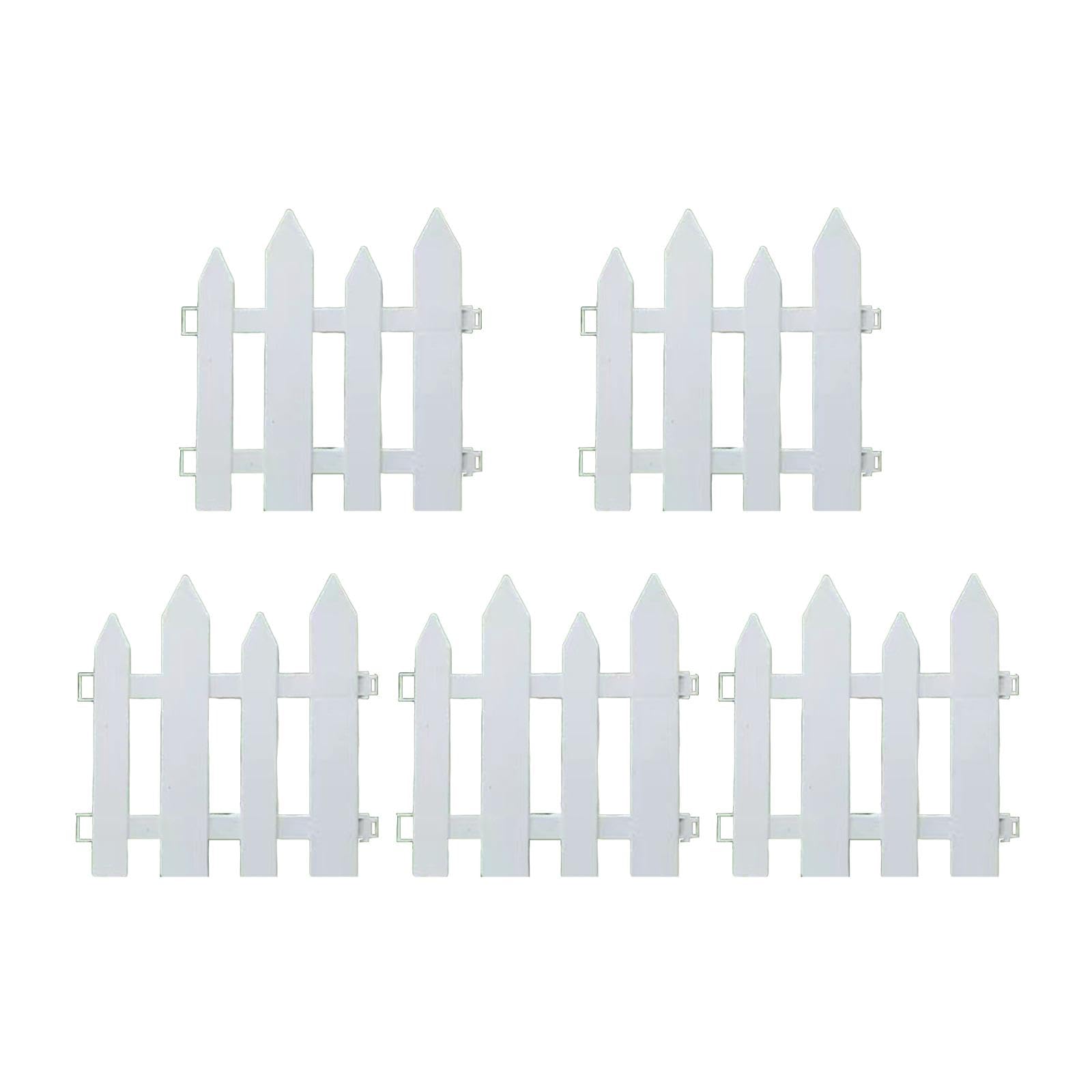 CLUB BOLLYWOOD® 5X Garden Picket Fence Fence Liner for Outdoor Garden Flower Bed Landscaping 30cmx30cm|Gardening Supplies |Landscaping & Garden Materials |Edging & Borders|5 Piecepicket Garden Fences-picture-18
