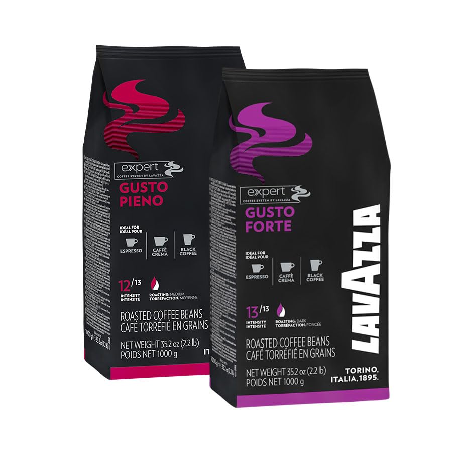 Café en grano Lavazza Sabor pleno y fuerte 1 kg x 2