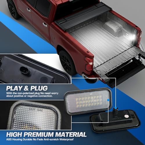2Pcs LED luces para caja de camión Chevy Silverado 2019-2026 miniatura 6
