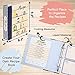 COFICE Recipe Book Binder – 8.5x9.5 Recipe Ring Binder, 4x6 Cards and Tabbed Dividers, Seasoning Design