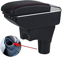 Vista 1 de Compatible con reposabrazos de consola central de automóvil Nissan Sunny/Nissan March Micra K13 Latio/Nissan Versa Sedan solo 2011 ~ 2017 2018 2019