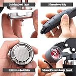 Flair UPDATED PRO 3 (Black) - All manual lever espresso maker with a stainless steel brew head, pressure gauge, and a shot mirror Flair UPDATED PRO 3 Black All manual lever espresso maker with a stainless steel brew head pressure gauge and a shot mirror