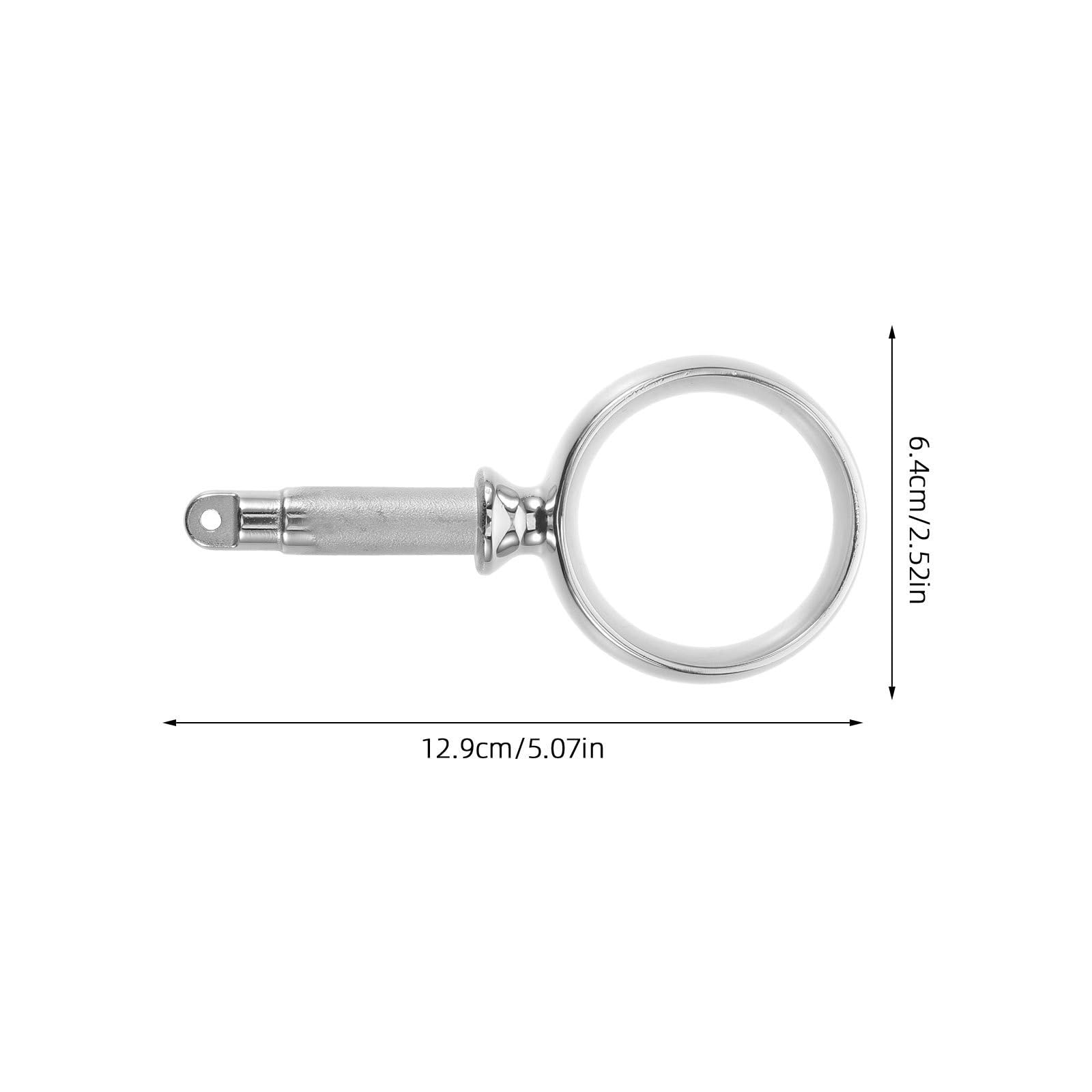 2 Stück Edelstahl Ruderdollenhalterung 50mm für Boot und Kanu mit Seitlicher Montage und Verbesserter Stabilität Ringförmiger Paddelhalter für Professionelle Segler