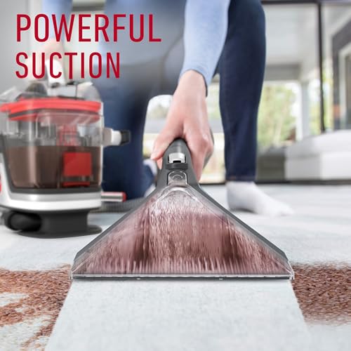 Image of Hoover Cleanslate Spot Washer, Powerful Carpet & Upholstery Multi-purpose Spot Cleaner, Removes Tough Stains, Portable, Kills over 99% of Bacteria, Tools to clean every Mess (Red)