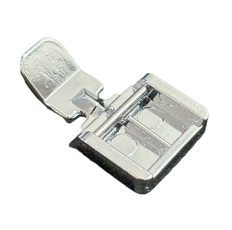 Image of ZENITH Zipper Double Pressure Foot Snap on Type for Automatic Electric Low Shank Sewing Machines Suitable for Usha Janome Brother Singer etc Steel Finish (Zipper Foot)