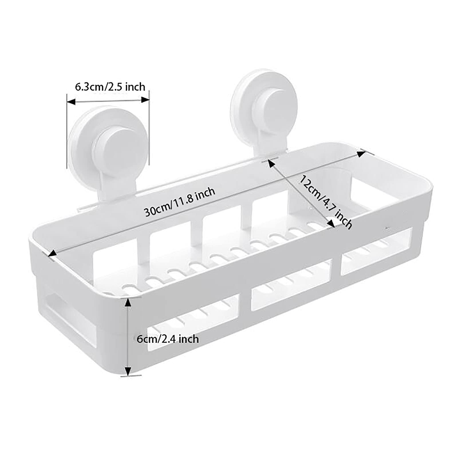 Estantes de baño exquisitos Estante de baño montado en la Pared Organizador de Cesta de Ducha Estante de Ducha Adhesivo para Pared Sin perforación para baño de Cocina