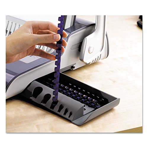 Fellowes 5216901 Quasar 500 Electric Comb Binding System, 16 7/8 x 15 3/8 x 5 1/8, Metallic Gray