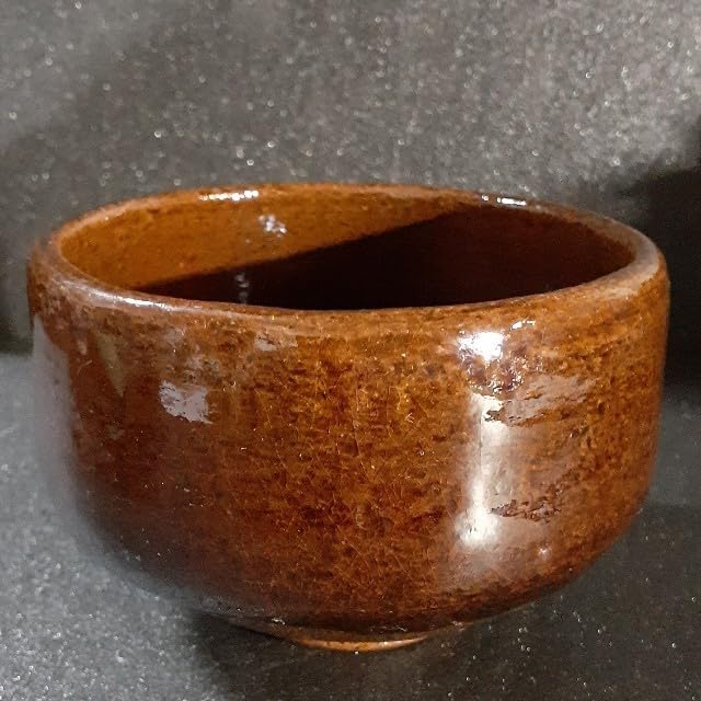 大樋焼 在銘 飴釉 抹茶 茶碗 茶道具 茶器 抹茶 飴