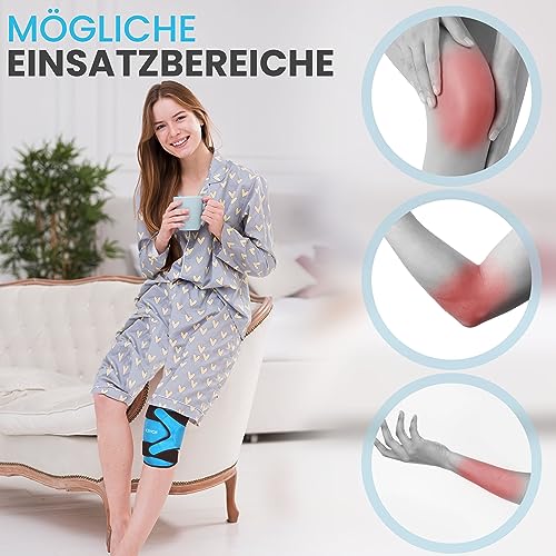 ICEHOF Knie Kühlmanschette - Universell einsetzbar - Kühlpad Knie - Kühlkissen Kniebandage bei Knieschmerzen - Kühlpads Kühlakku Kühlkompresse groß Kühlpack Kühlbandage