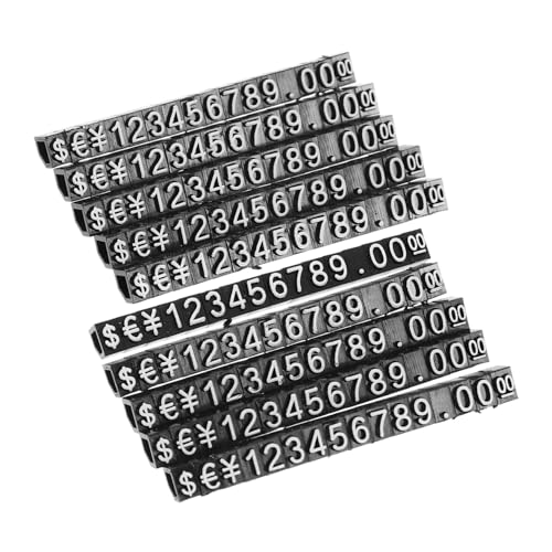 DINHEAROM Elegant Signings 10 Sets of Jewelry Tags Plastic Display for Retail Stores