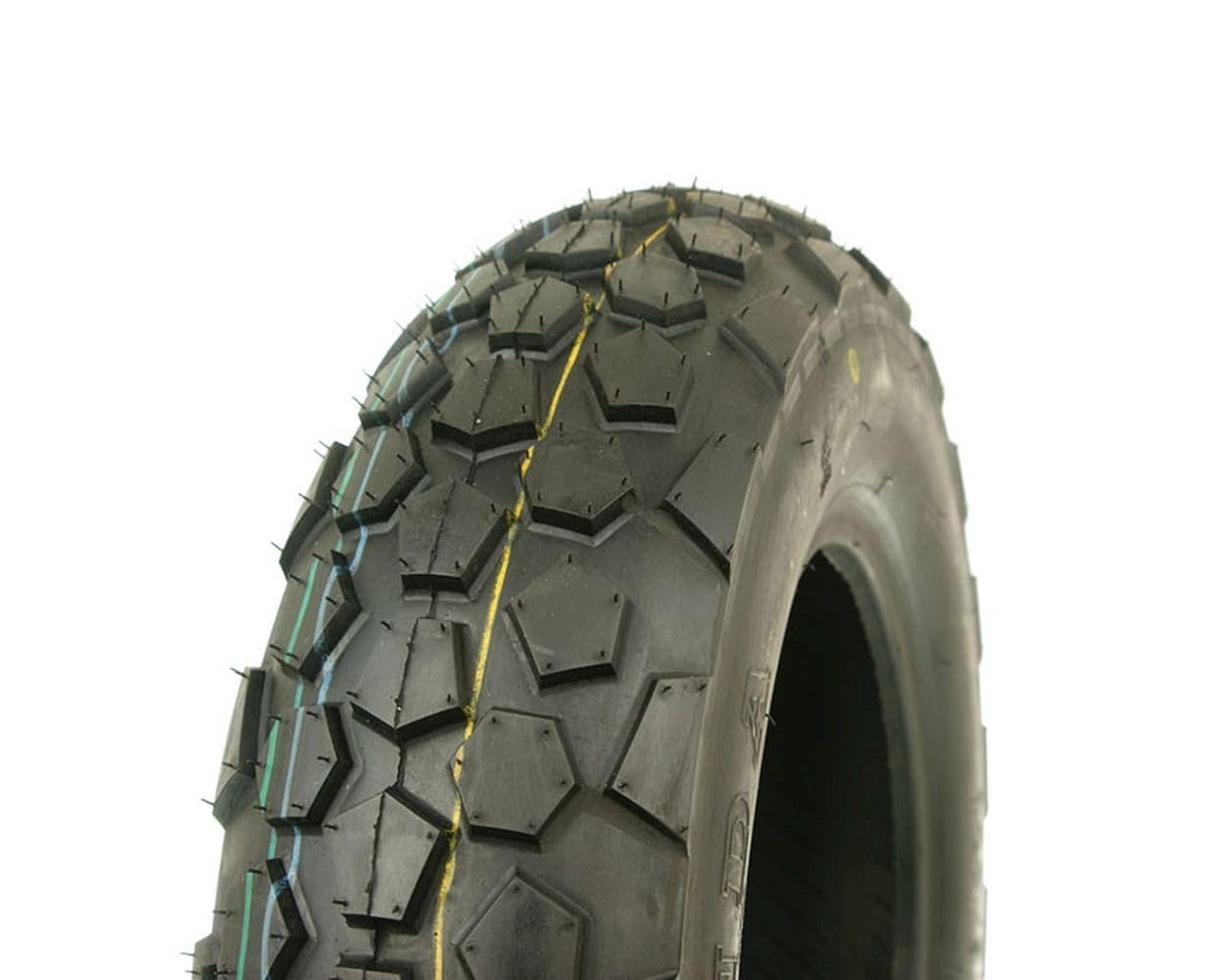 KENDA K451 Reifen 130/90-10 61J TL, Roller Sommerreifen, grobstollig 1 Stk. | Schwarzwandreifen aus Gummi; 10-Zoll-Felge, 130 mm Breite, 90er Querschnitt, Geländeprofil, Sommer, 1 Stück, Index 61J, TL.