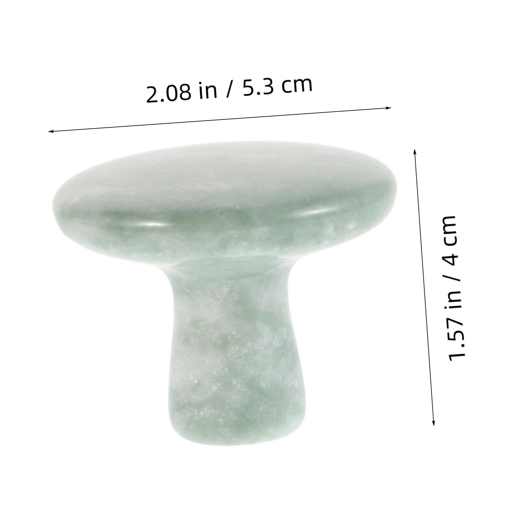 FRCOLOR Natural Spa Beauty Tool Gua Sha Mushroom Head Massage Stone for Muscle Relief Crystal Crafted Versatile Use