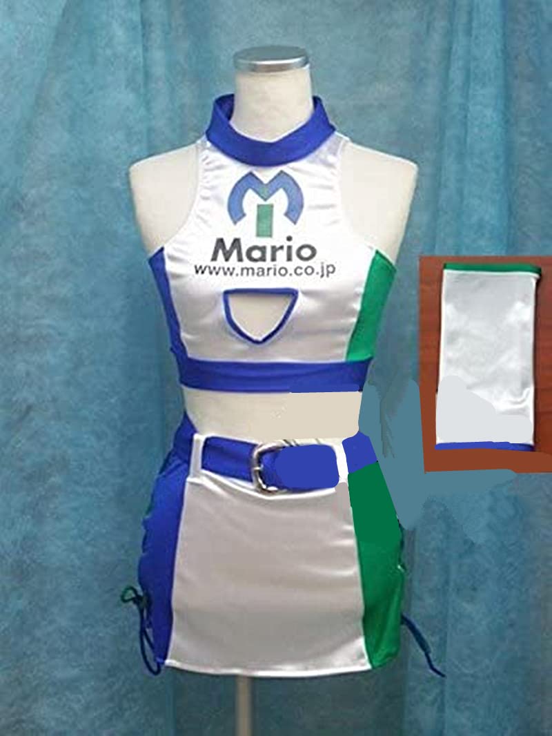 Amazon.co.jp: DJXXCOS mario マリオレースクイーン4点 セットコスプレ