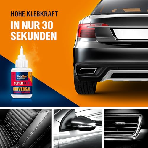 Sekundenkleber extra stark universal 25g - wasserfest, hitzebeständig & mit Nadel Verschluss gegen Austrocknung nach Benutzung