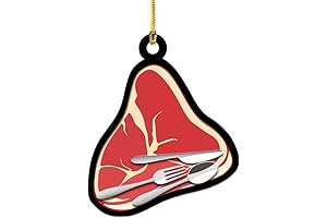 Festive Steak Ornament: A Christmas Treat for Steak Enthusiasts