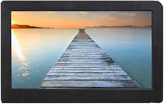 Digital fotoram högupplöst 15,6-tums elektroniskt album, bild- och videospelare, reklamspelare(Black)