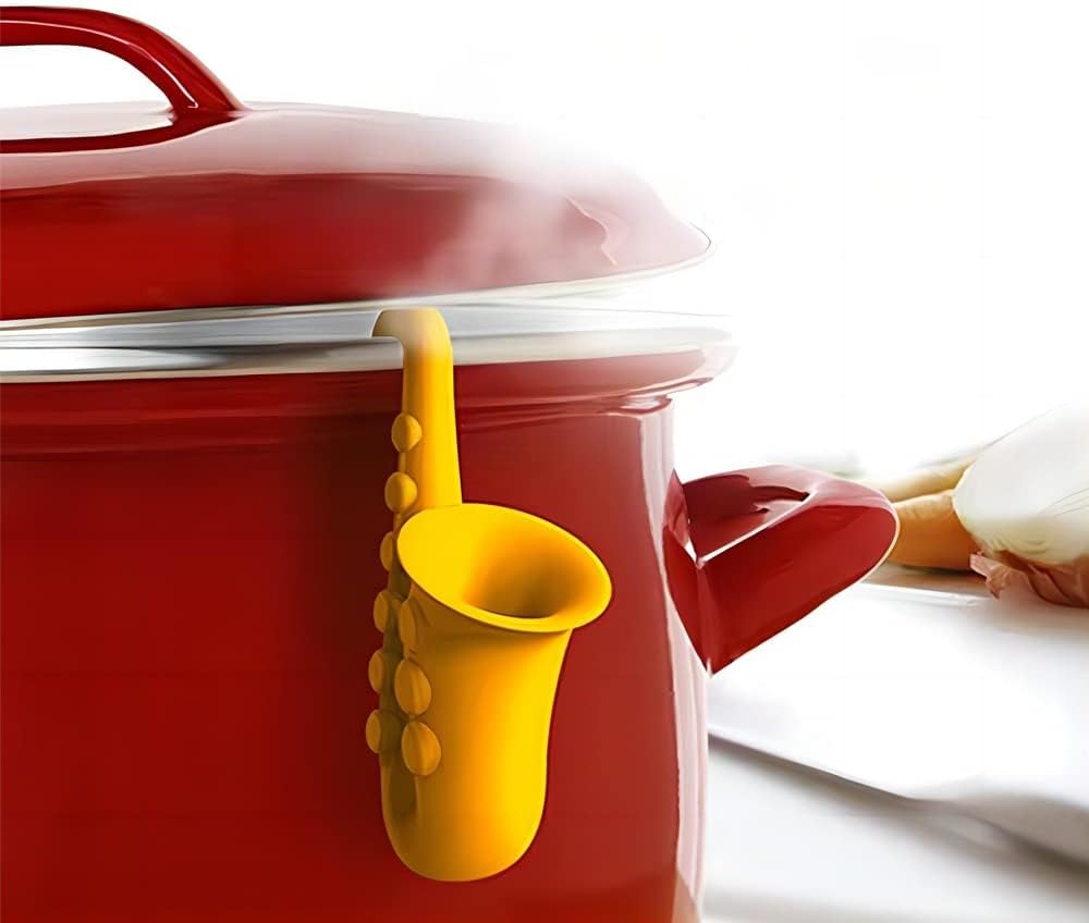 Pot Lid Lifter, Splash Resistant Lid Lifter, 2 Piece Silicone Lid