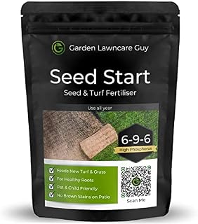Seed Start - Pre-Seed & Pre-Turfing Lawn Fertiliser - Child and Pet Friendly - High in Phosphorus for Lawn Establishment - Garden Lawncare Guy