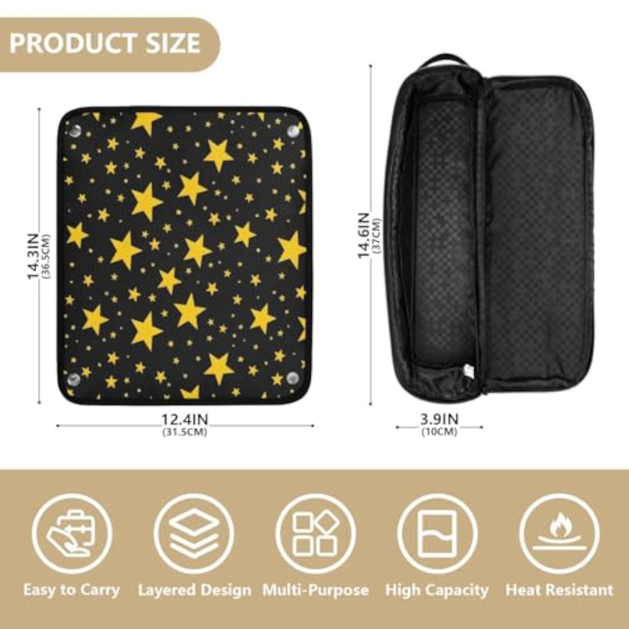 Portable Hair Accessory Organizer with Heat Mat