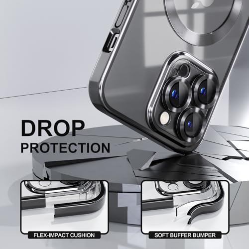Image of Misea Magnetic for iPhone 14 Pro Case Compatible with MagSafe Black
