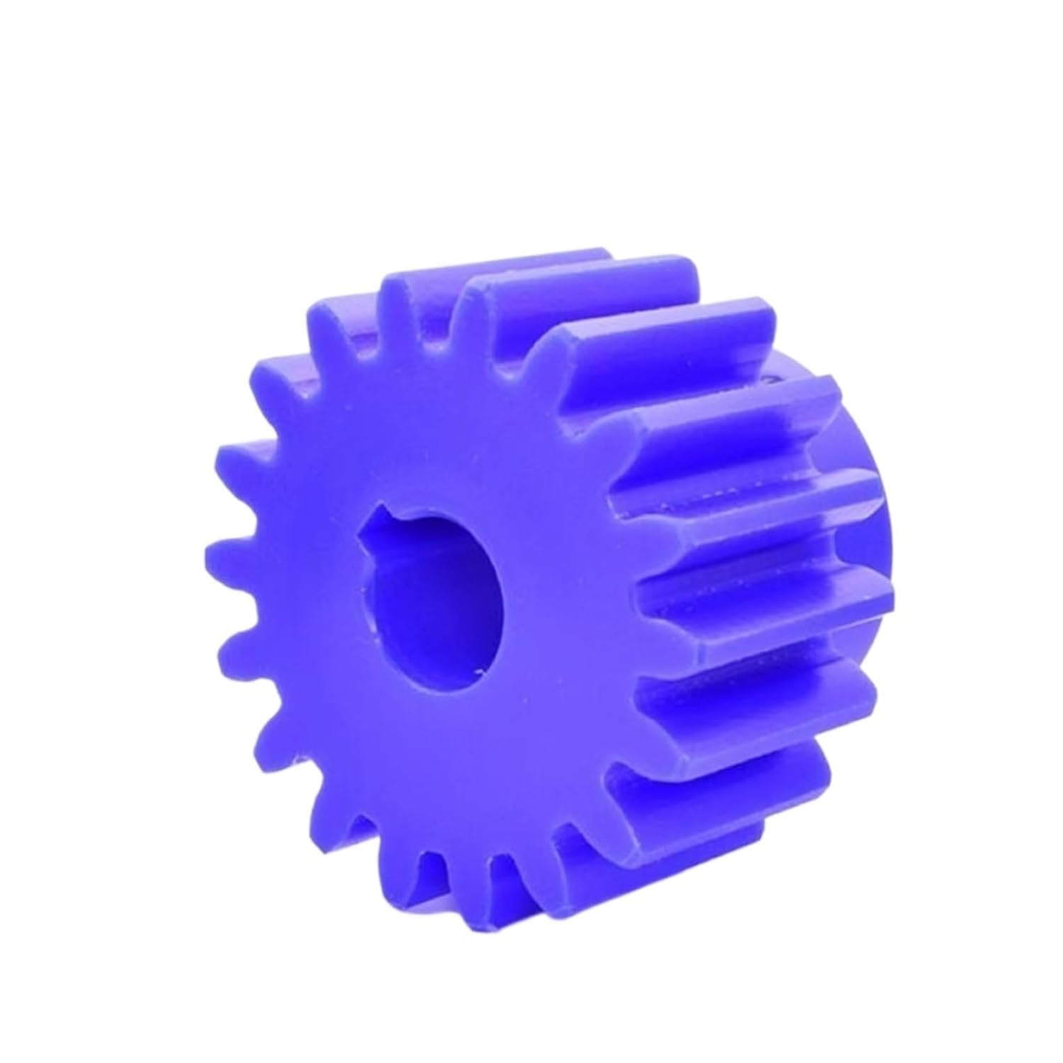 Blue Nylon Gear 1.5 Mold 19 teeth-22 Teeth Motor boss Gear Plastic spur Gear Cylindrical Gear(1.5 Mold 21 Perforations 10)