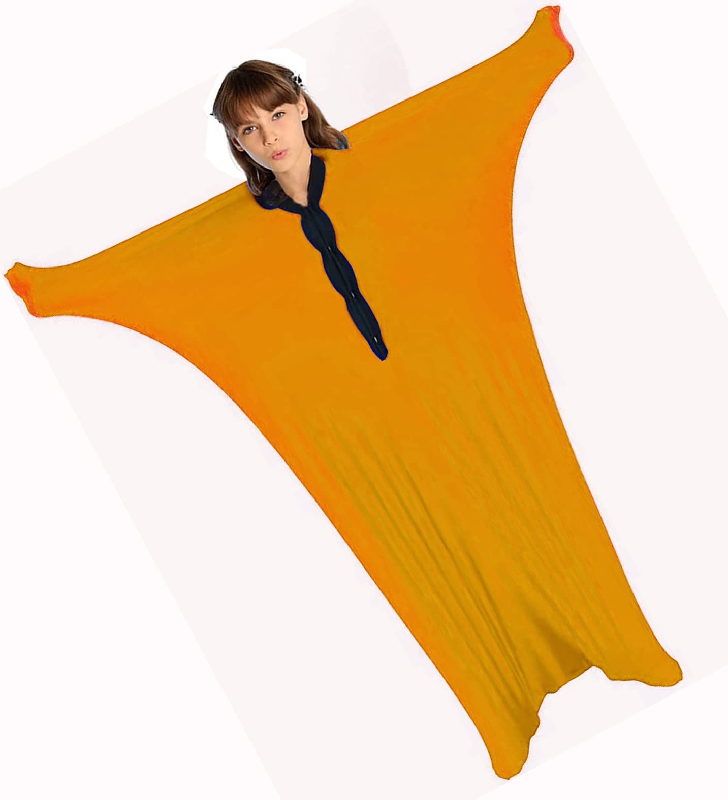 Kangxysq Orange Body Sock Sensory Sox Pink Full Body Sock Adult Sensory Sack Large56''Hx28''W, Good For Height:55"-63"(,Medium/M)