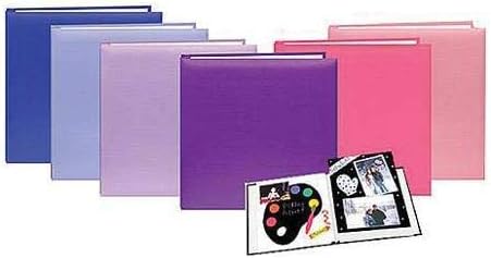 Pioneer Photo Album Family Memory Album with Pastel Colored Cover, 8½ x 11 Scrapbook with 10 E-Z Load Archival Pages & Inserts, Hot Pink Covers